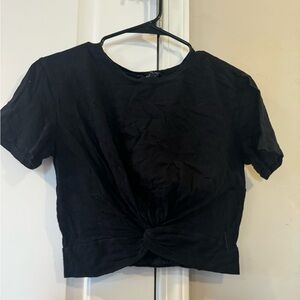 Forever 21 front tie crop